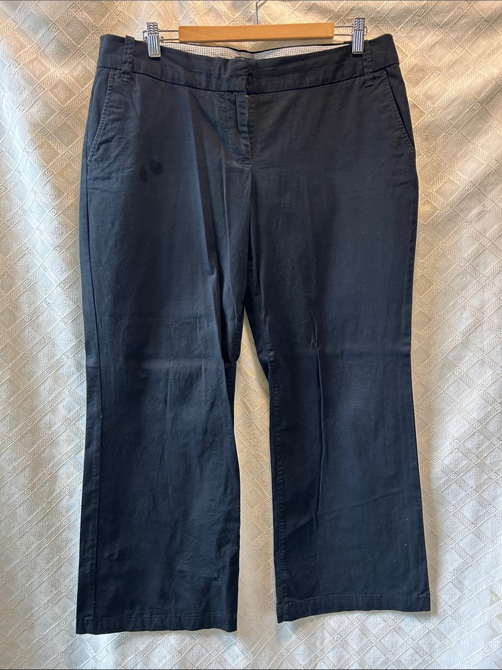 J. Crew Size 14 Women’s Wide Leg Pants Stretch City Fit Black